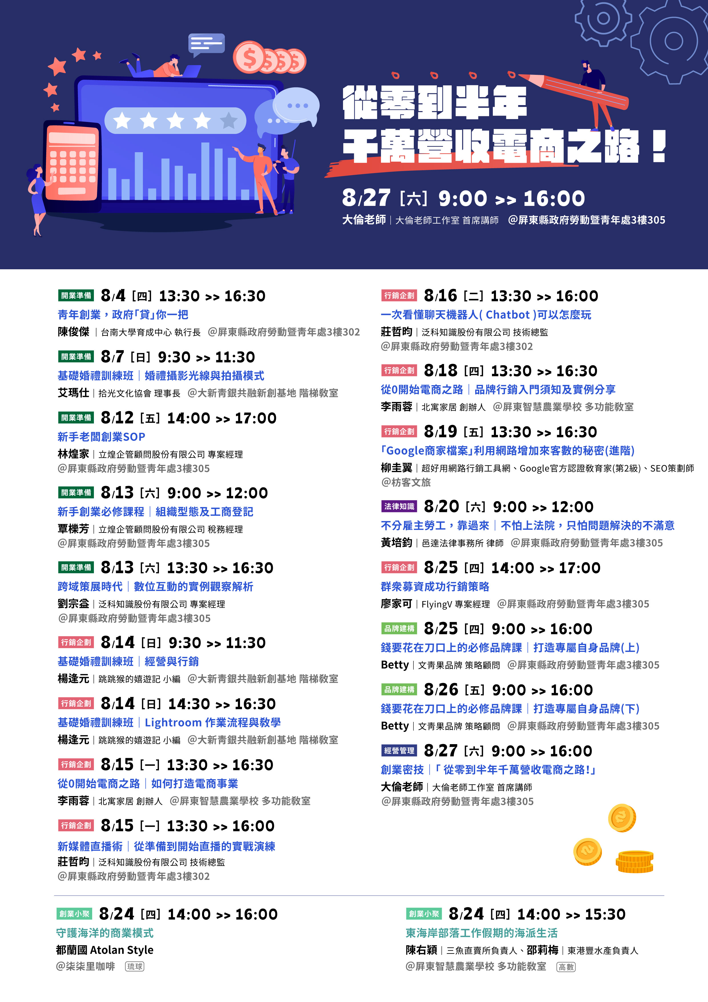 8月創業課程